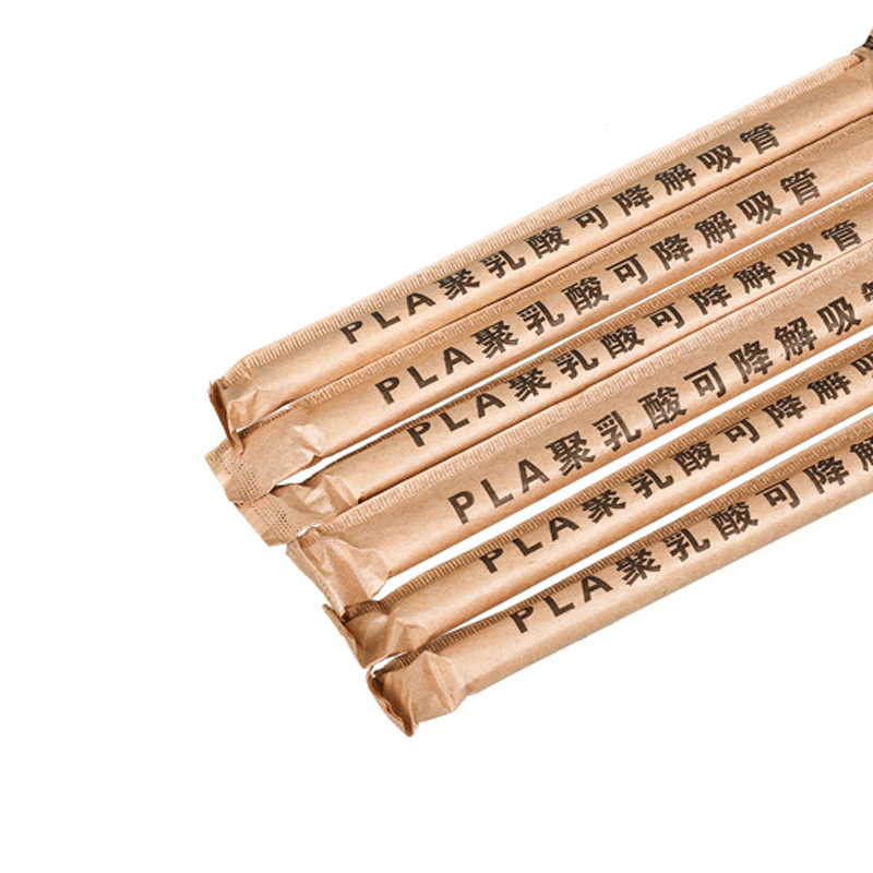 PLA03-JIAYAN acuta finem singillatim charta convoluta PLA bibens Straws